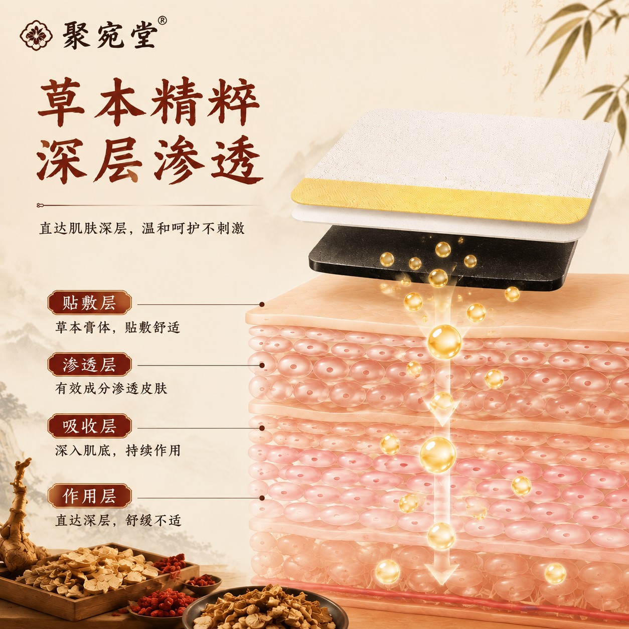 Jiu Huo Shi Jian Qing Navel Patch Mugwort Moxa Sticker 7 Patches Traditional Herbal Topical Care specifications