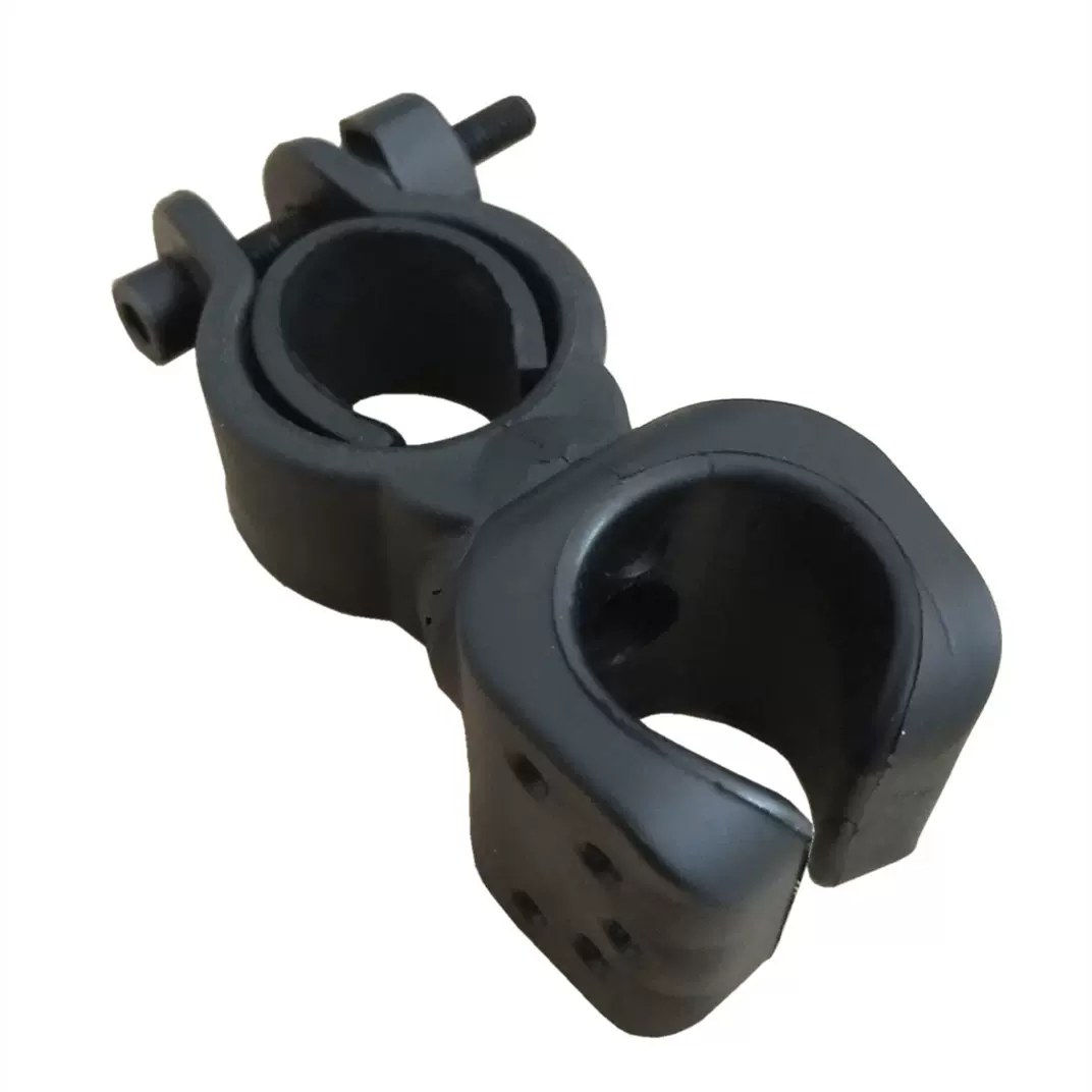 山地车自行车灯架 手电筒支架灯夹360度可旋转支架前灯固定架配件