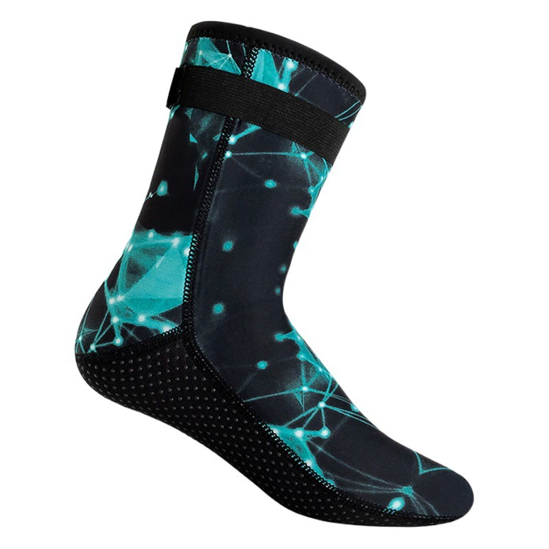 В наличии 3/5 мм камуфляжные носки для дайвинга мужские плавательные теплые Нескользящие износостойкие носки для подводного плавания, водонепроницаемые длинные пляжные носки