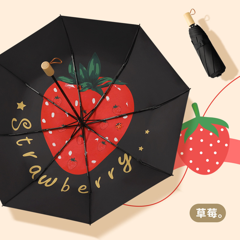 ǎ蕉下卡片防晒伞BM66024防紫外线六折遮阳伞轻便太阳伞女小巧|undefined