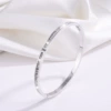 【43】Silver middle diamond-inlaid single row diamond