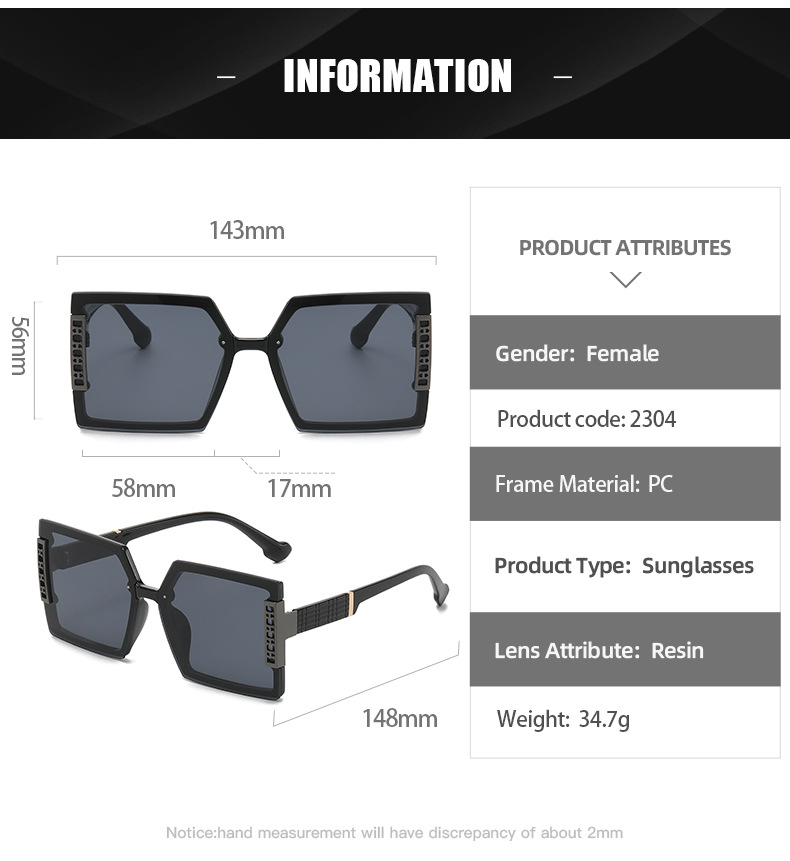 Neue Buchstabe H Modetrend-Sonnenbrille mit großem Rahmen, personalisierte Straßenfoto-Sonnenbrille im Internet, rote Straßenfoto-Sonnenbrille_voghion.com