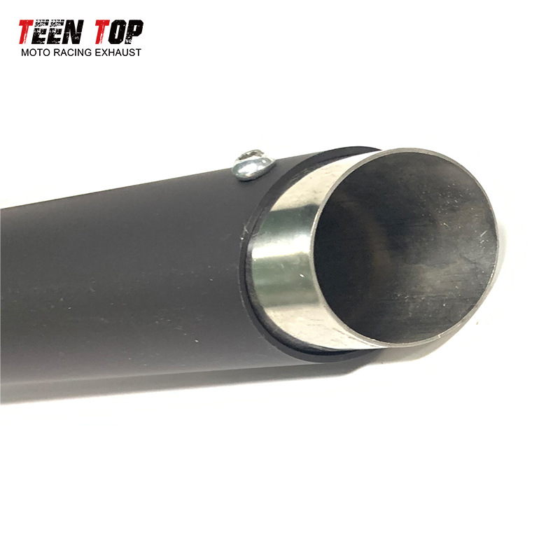 Motorcycle Exhaust Pipe Modified Yamaha Xv125 Xv250 Retro Stainless Steel Exhaust Pipe Silencer