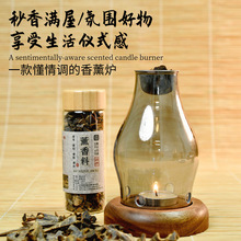 寺庙香薰灯奇楠沉香原材店室内蜡烛香薰灯复古家用卧室隔火熏香炉