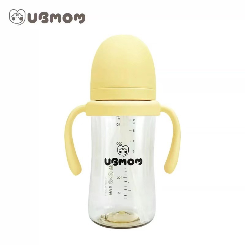 公式偽造防止) 韓国ubmomストロー哺乳瓶赤ちゃんの膨張防止コップ280ml|undefined