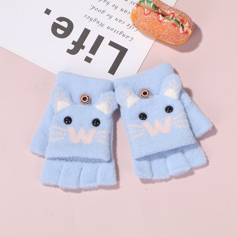 新しい子供の秋冬の半分の指はカバーをひっくり返してかわいいです。|undefined