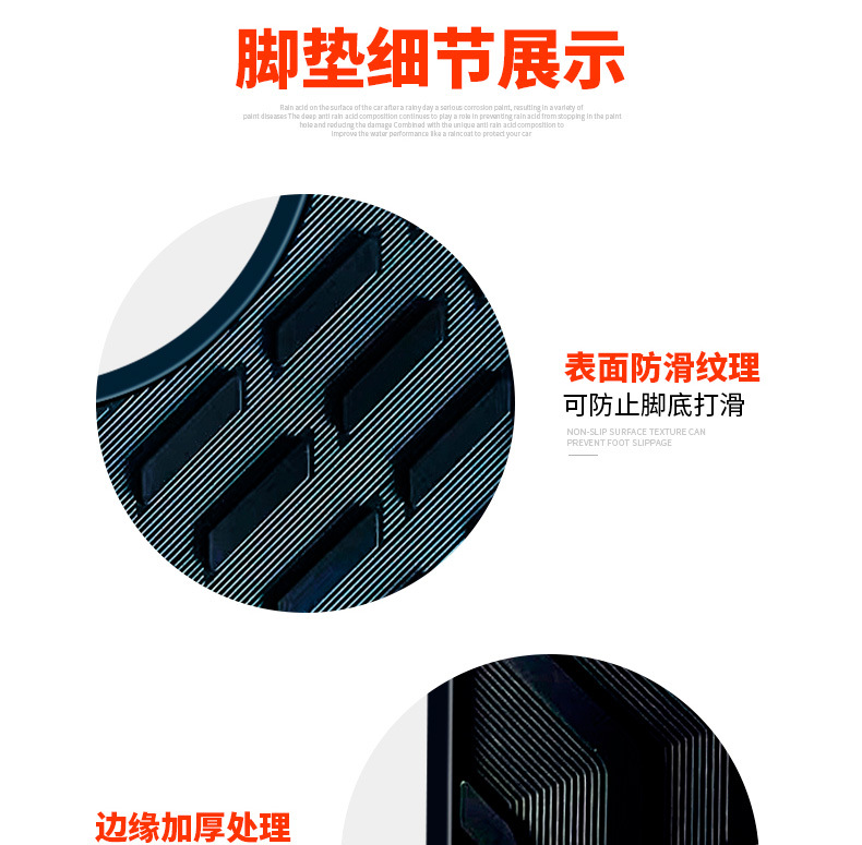 Suitable for No.9 E series MK2 foot pad E80c/E90/E100/E125/mk2 electric car rubber foot pad