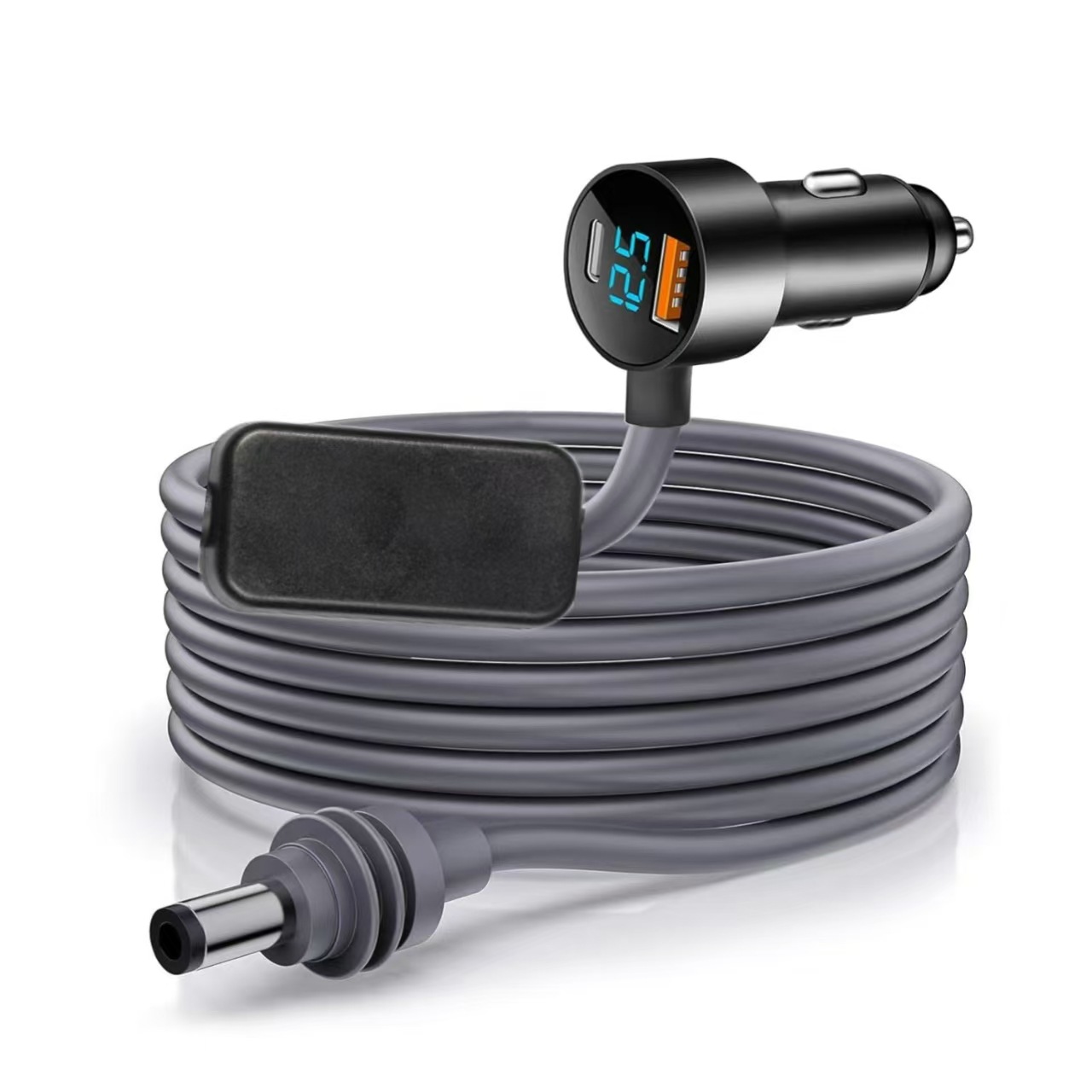 Cross-Border Hot-Selling Amazon Popular Car Cigarette Lighter 3m Waterproof Car Charging Source Line Dc Charger Manufacturer Wholesale