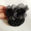 Summer elegant fashionable hair mesh, hair accessory, hairgrip, flowered, Japanese and Korean, 2023