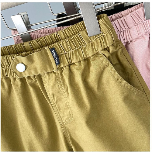 Improved model, please look at the physical improved model before placing an order, please look at the physical cotton five-cent mid-pants for women's summer