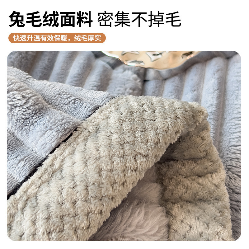 Explosiones transfronterizas de conejo de peluche de leche de peluche de invierno grueso de peluche de coral mantas de sofá mantas de aire acondicionado mantas mantas pequeñas mantas