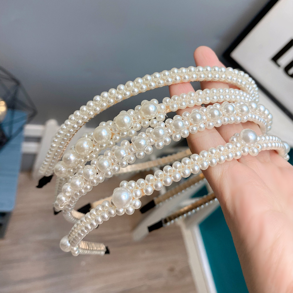 Simple Pearl Headband Wholesale display picture 9