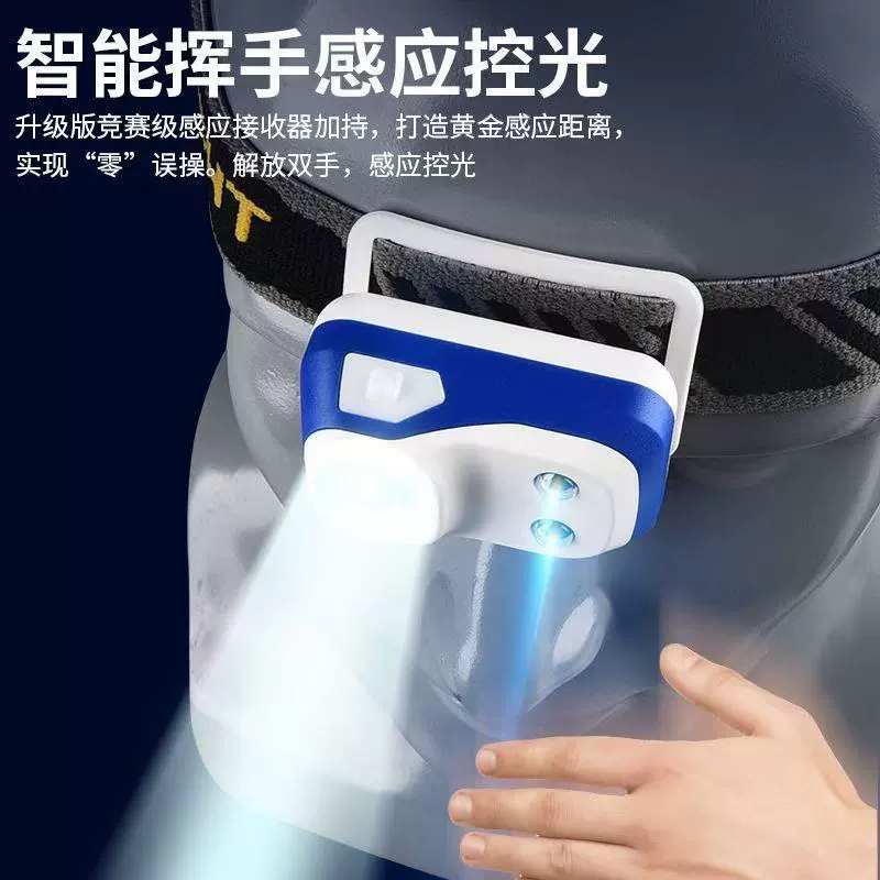 Super bright induction lantern for fishing, travel extra-long flashlight