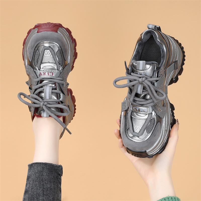 Torre Shoes Women's 2025 New Spring and Autumn Running Shock Absorption Lightweight sneaker Platform Casual Shoes Shown Small Feet