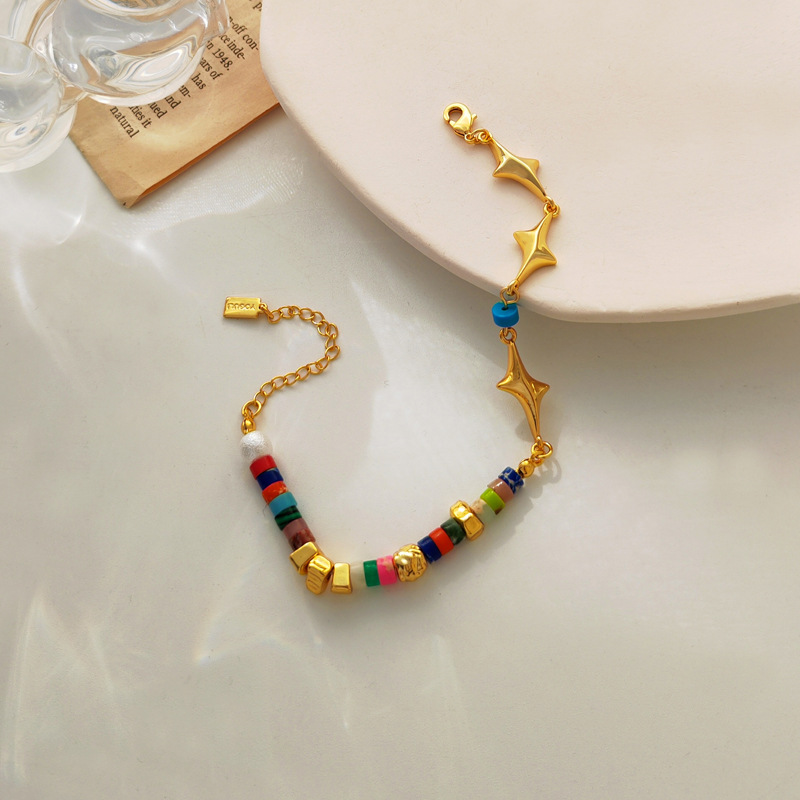 Retro Star Copper Plating Bracelets 1 Piece