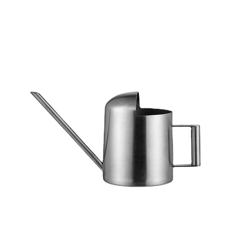 Stainless steel shower kettle long mouth metal gardening green plant succulent watering kettle small children mini watering kettle 300ML