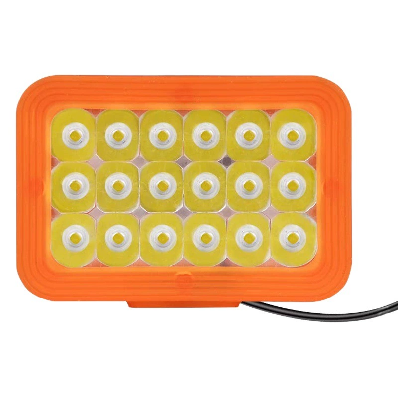 18 бусин квадратный супер яркий светодиодный Автомобильный свет электромобиль мотоцикл трехколесный велосипед модификация 12 В-80 В внешний сильный свет