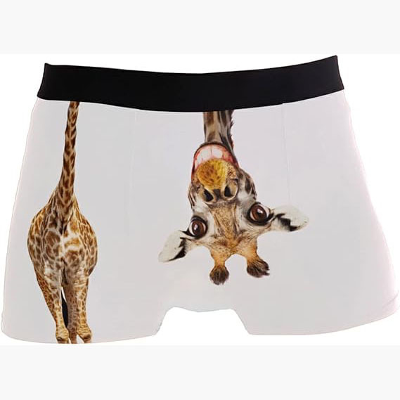 Europe and America Amazon Hot Christmas Men's Boxer Shorts Cross-border Elastic Funny Printed Men's Boxer Panties