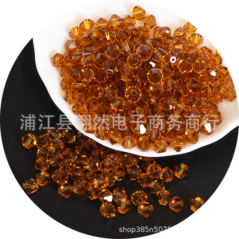 3-8mmAAAA水晶菱形珠精品水晶ガラス珠二頭尖珠DIY珠散珠アクセサリー部品