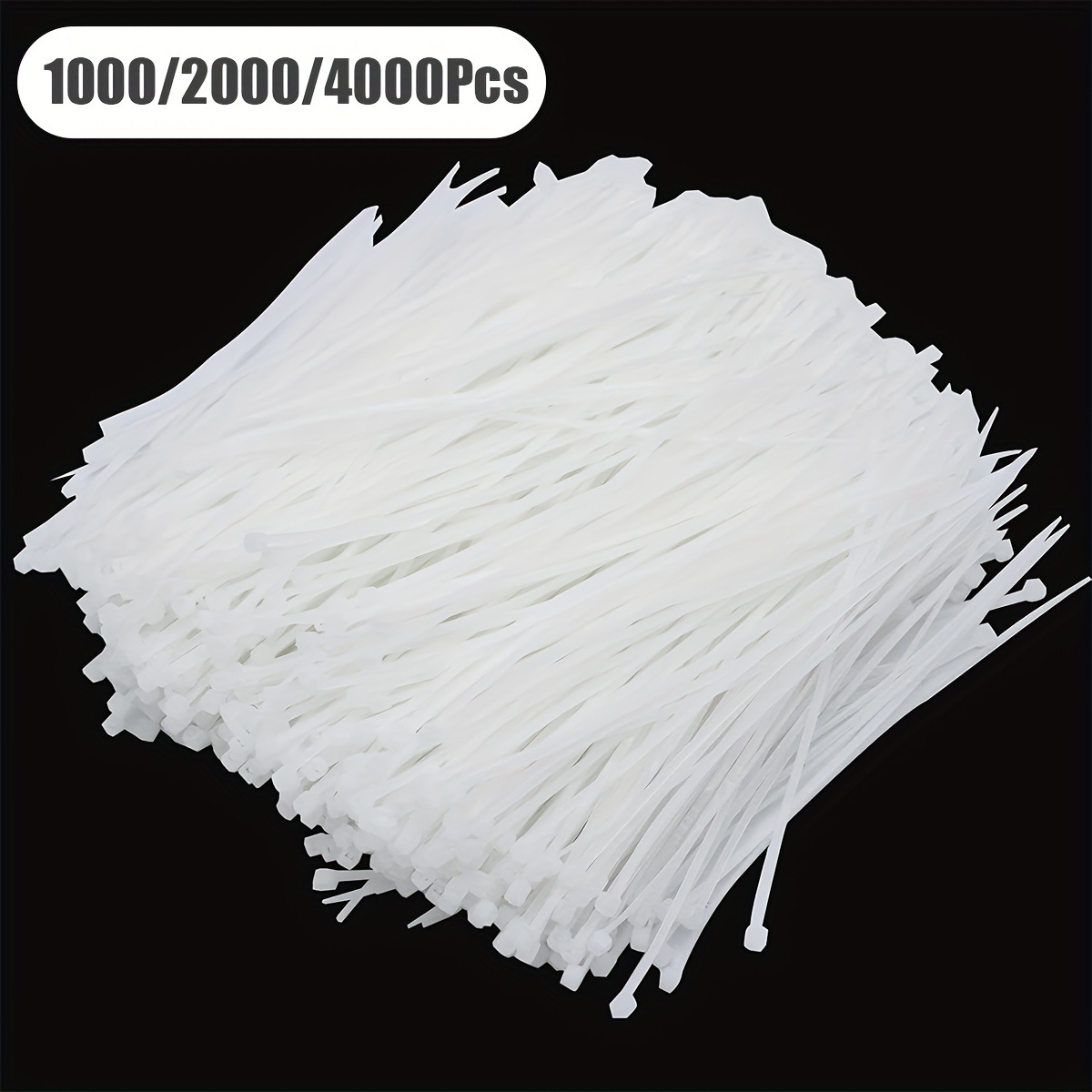 1000/2000/4000pcs Heavy Duty uv Resistant Nylon Cable Ties