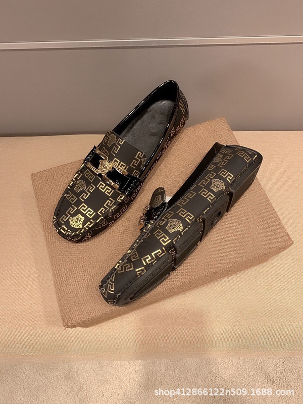 2025 nuevos zapatos transfronterizos Bean para hombres, zapatos de cuero genuinos, zapatos de cuero casuales, zapatos de hombre