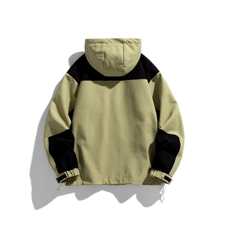 ¡Tres en uno al aire libre! Diseño de costura de color en contraste Otoño Hombres y mujeres Comercio exterior Chaqueta con capucha de montaña Chaqueta
