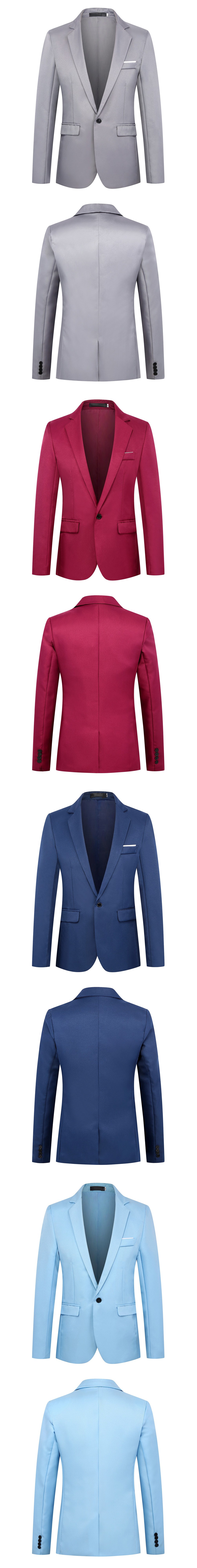 Herren Sakko Slim Fit Für Business Und Freizeit Anlässe_voghion.com