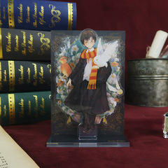Warner Bros. Official Harry Potter Series Peripheral Acrylic Scene Stand with Hermione, Luna, Malfoy, and Ron