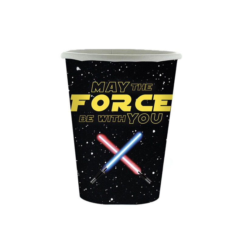新しいスターウォーズ漫画アニメーションシリーズクロスボーダー誕生日パーティー装飾フラグ子供のテーマ使い捨て食器|undefined