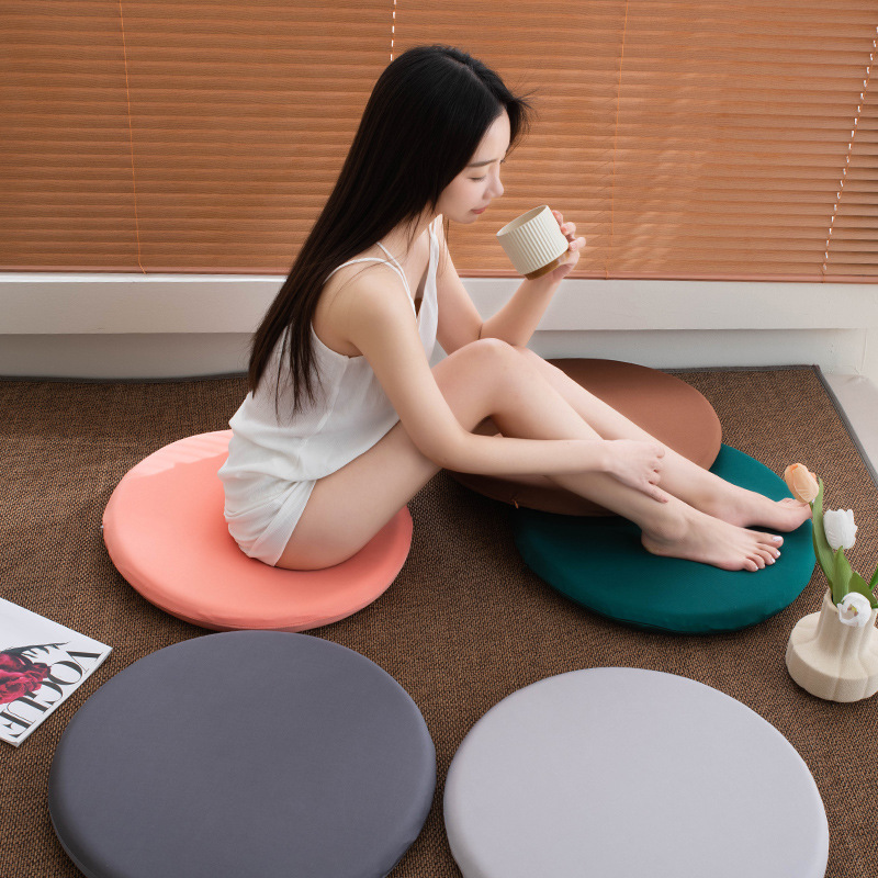 Round Cushion Tatami Chair Seat Cushion Student Classroom Thickeneded Fabric Futon Home Floor Soft and Thick for Long Periods of Sitting Round Cushion Tatami Chair Seat Cushion Student Classroom Thickeneded Fabric Futon Home Floor Soft and Thick for Long Periods of Sitting