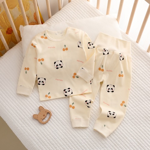 Baby clothes autumn clothes autumn pants newborn separate set suit full moon dress spring and autumn winter sleepwear 100% cotton boneless