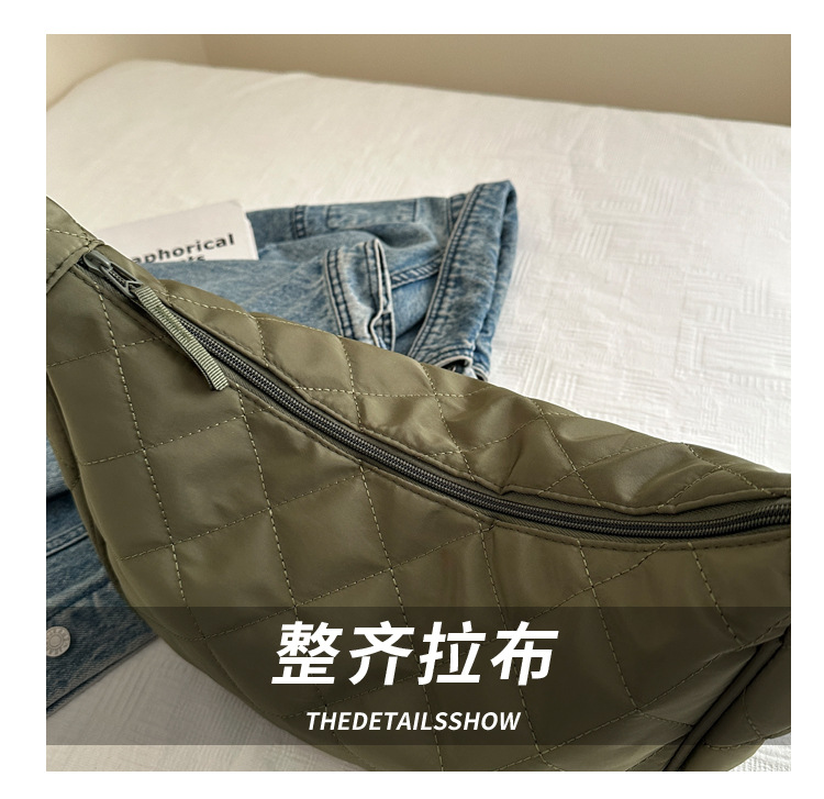 "Stylish large-capacity dumpling bag 2025 New trendy and fashionable niche single-shoulder bag, versatile and simple crossbody bag wholesale. undefined