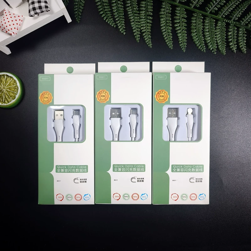 Для смартфона кабель для зарядки быстрой зарядки кабель для передачи данных Android рот type-c рот плоский рот для быстрой зарядки