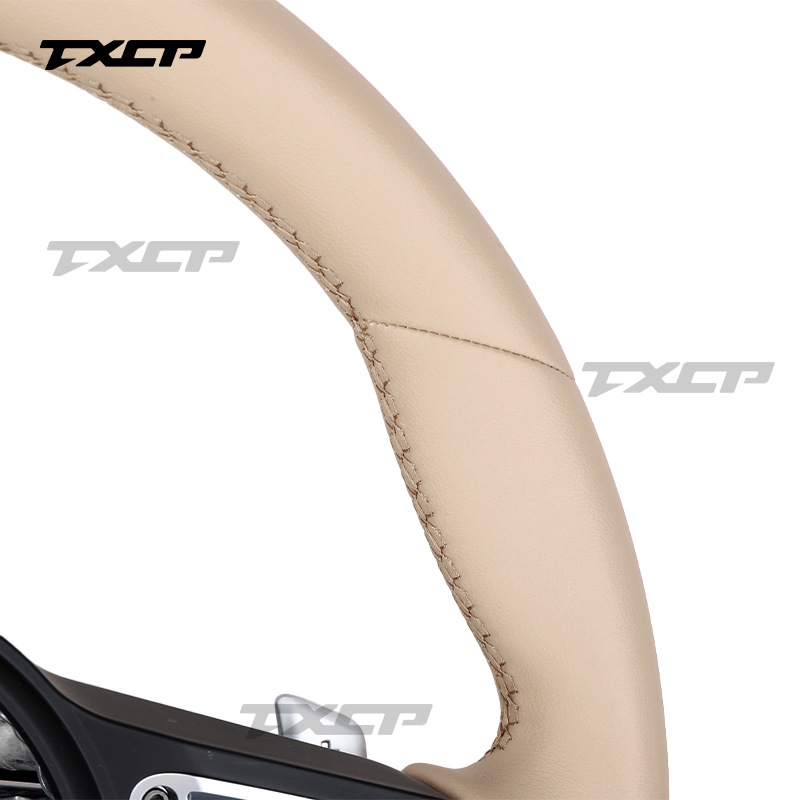 Suitable for Porsche Cayenne, Panamera, Boxster old models upgraded to new models with full leather steering wheel