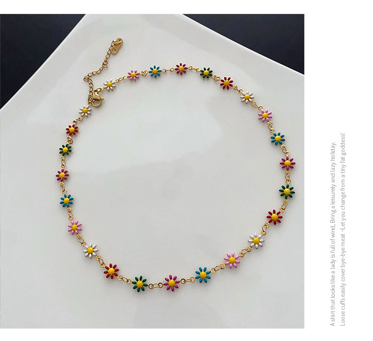 Süss Blume Kupfer Überzug Armbänder Halskette display picture 3
