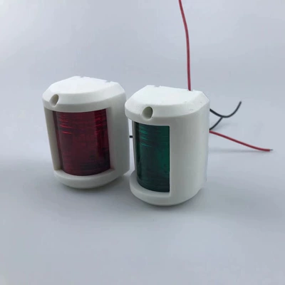 Avtomobil ehtiyat hissələri | Stern Lights, Speedboat Mast Lights, Yacht Navigation - small-left-right-lights-set-of-2-white-shell