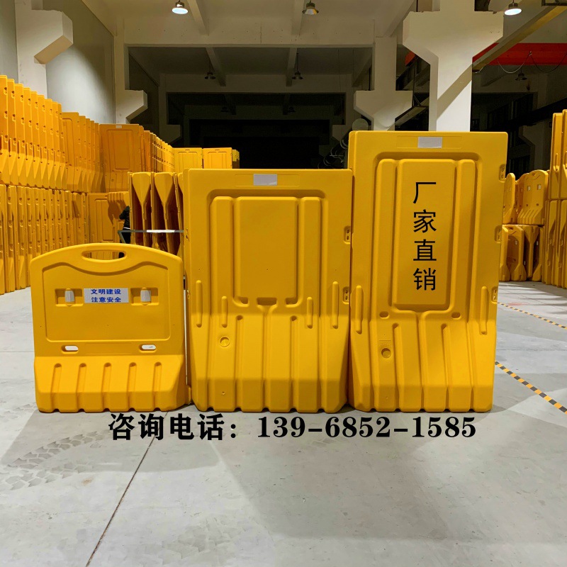 1.8米围挡注水三孔水马蓝色组合围栏移动护栏胶马全新料隔离墩