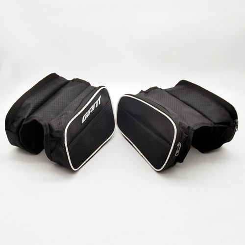 New mountain bike bicycle front beam bag zipper bag road bike waterproof saddle bag outdoor cycling tool bag
