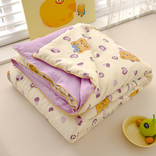 新款A类水洗双层纱大豆纤维夏被夏凉被空调被双人被子宿舍礼品被