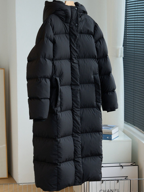 高端白鹅绒长款羽绒服女2025冬新款时尚加厚过膝外套女装批发货源|undefined