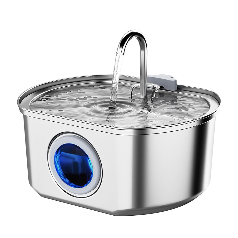Amazon de acero inoxidable inteligente para bebidas de mascotas 3.2L filtro de circulación automática de gran capacidad alimentador de agua para gatos y perros