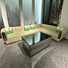 厂家直销轻奢网红款高端会所家庭影院partyk包厢ktv沙发茶几组合