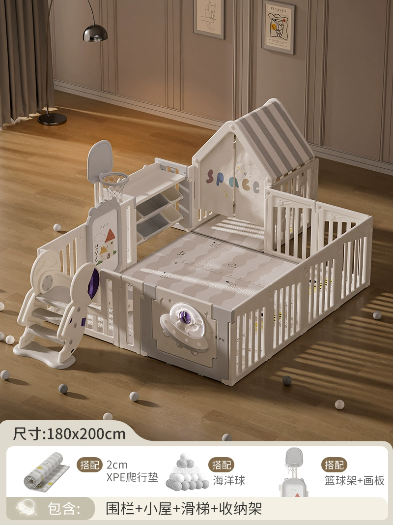 Children's fence for crawling, game mat