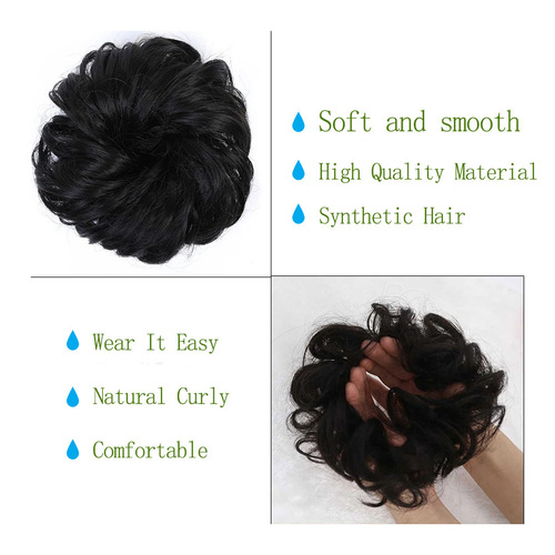 Wig hair ring fluffy curl large hair ring rubber band hair pack hair styling tool high temperature silk flower pearl children's head flower bud