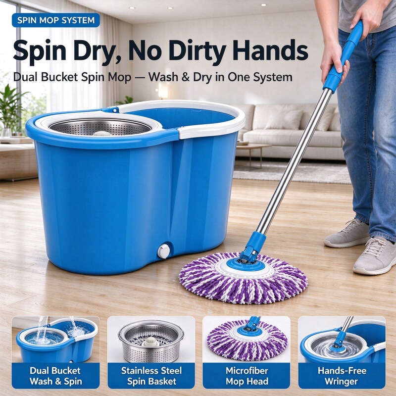 Rotating Mop New Model Hands-Free Thickened Figure-Eight Bucket Household Automatic Dehydration Mop Bucket One-Step Clean Mop Rotating Mop New Model Hands-Free Thickened Figure-Eight Bucket Household Automatic Dehydration Mop Bucket One-Step Clean Mop