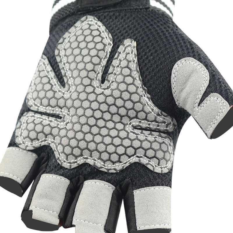 Fitness Outdoor Sports Half Finger Gloves Long Wrist Support Unisex Exercise Pull-Up Equipment Horizontal Bar Dumbbell_voghion.com