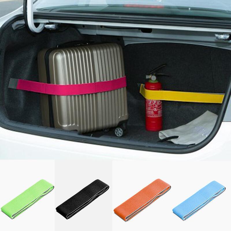 Car trunk storage device hook and loop strong adhesive fixing belt solid color luggage debris anti-fall hook and loop