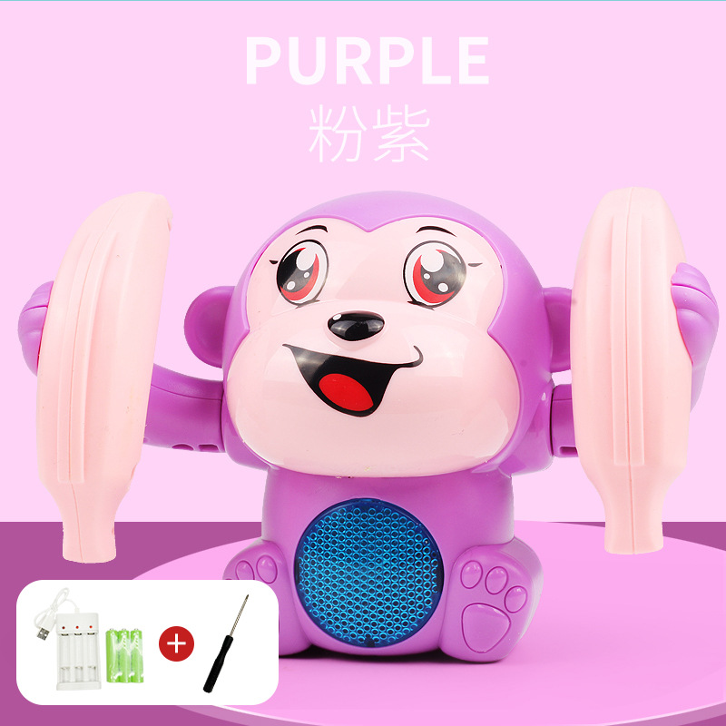 소리와 빛을 제어하는 ​​팁 원숭이 [보라색] + 충전지 세트