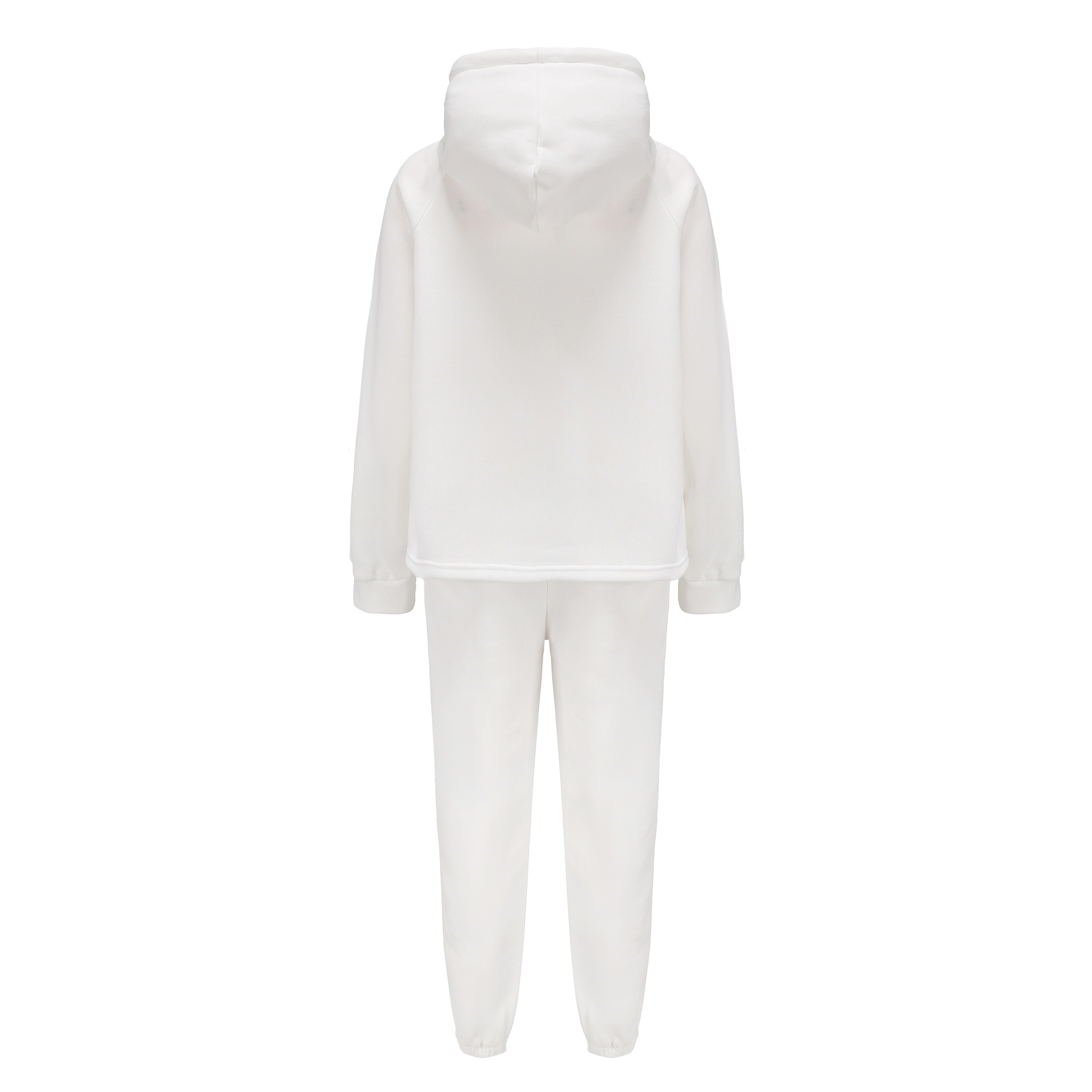Cotton Blend, Spandex Fabric Type Pants Sets Sets Type Women's Casual Solid Color Cotton Blend Spandex Contrast Binding Pants Sets
