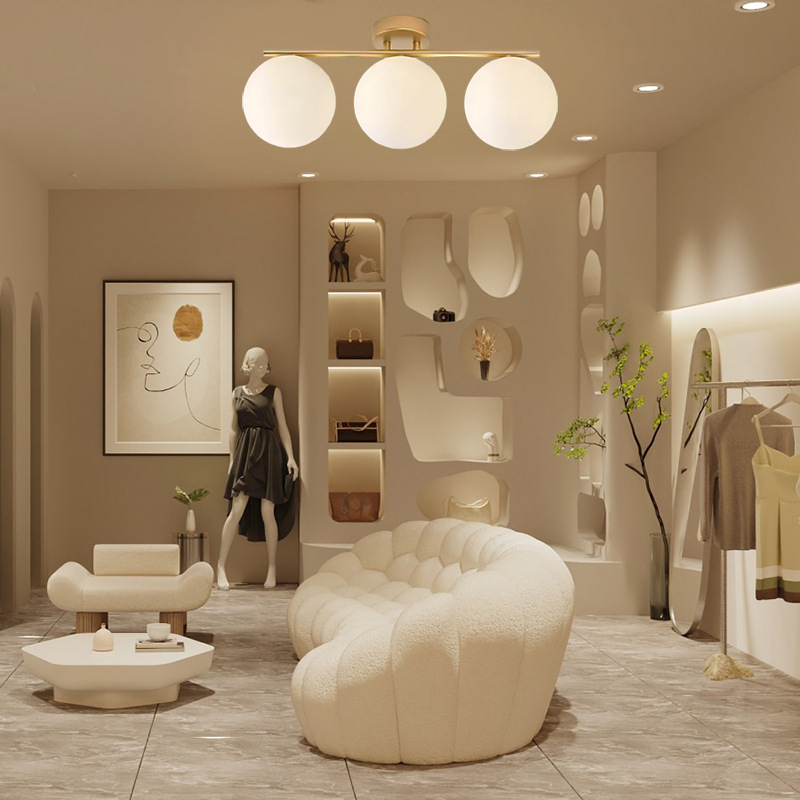 Scandinavian Corridor Aisle Light Modern Casual Entrance Balcony Ceiling Light Clothing Store Cloakroom Magic Bean Lamp